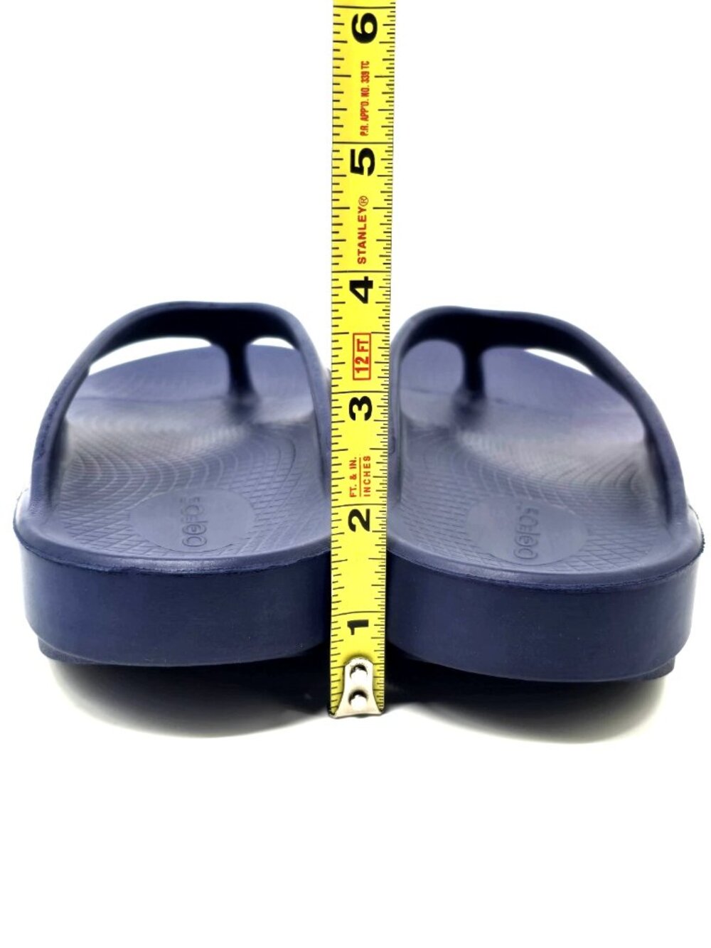 OOFOS Original Recovery Blue Flip Flop Thong Sandals Shoes Men's 6 Women's 8 - Picture 5 of 12